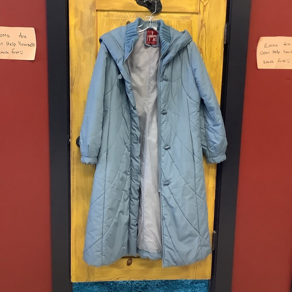 Gallery Light Blue Quilted Ski Jacket